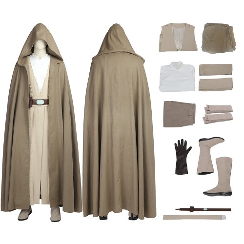 <<READY TO SHIP>> Size L Luke Skywalker Star Wars 8 The Last Jedi Cosplay Costume