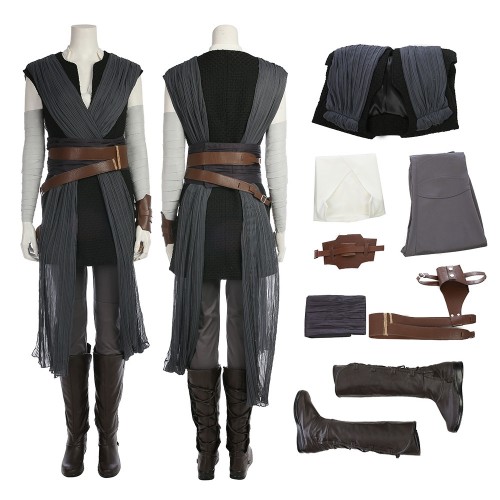 <<READY TO SHIP>> Size L Rey Cosplay Costume Star Wars 8 The Last Jedi