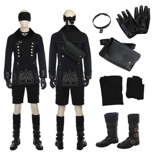 NieR: Automata 9S Cosplay Costumes Deluxe Full Set