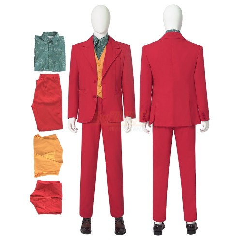 2019 Joker Red Suit Cosplay Costume V2