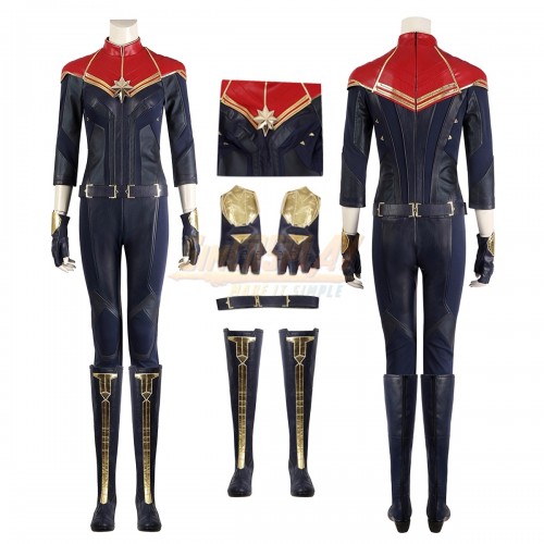 2023 Captain Marvel 2 Carol Danvers Leather Cosplay Costume V2
