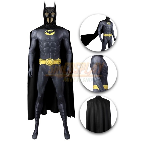 2023 Bruce Wayne Michael Keaton Cosplay Costume Spandex Edition