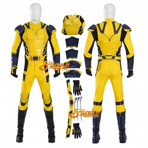 Wolverine Logan Yellow Cosplay Costume Deadpool 3 Top Level