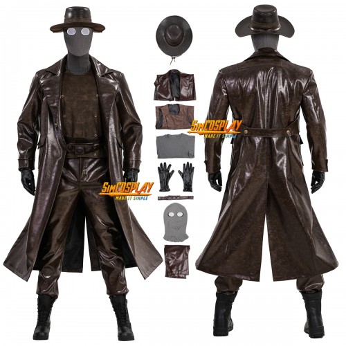 Complex - 2026 Spider-Man Noir Cosplay Costume Brown Leather Suit