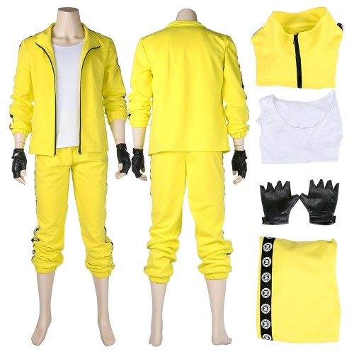 PUBG Yellow TRACKSUIT SET Battle Royale Cosplay Costume