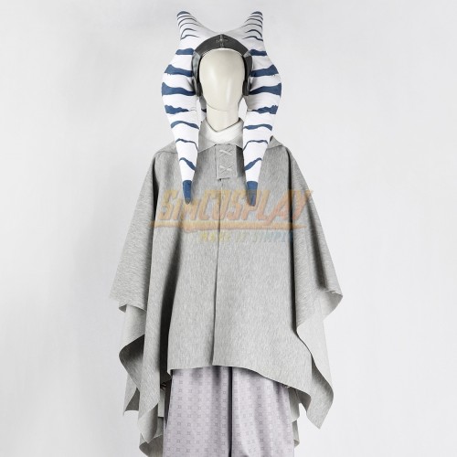 Ahsoka Tano Gray Suit Cosplay Costume S1 Edition