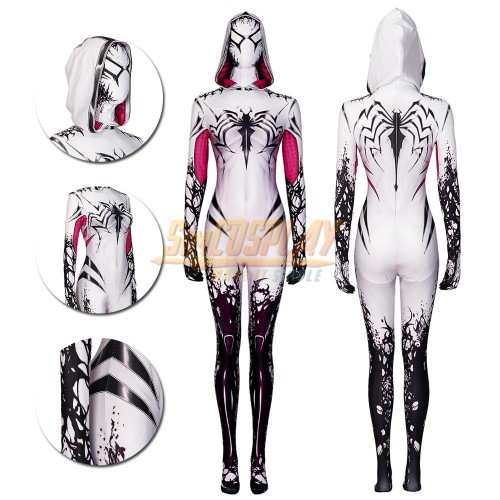 Anti Venom Gwen Stacy Spider Cosplay Costume Female Halloween Suit