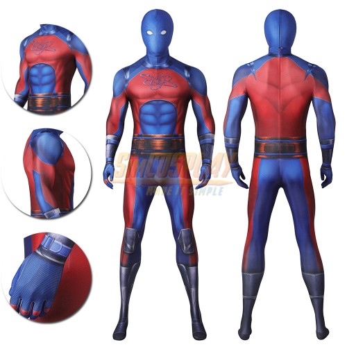 Atom Smasher Cosplay Costumes Spandex Printed Suit