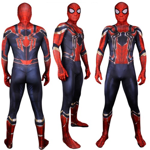 Avengers Infinity War Spider-Man Peter Parker Cosplay Costume 3D Printed