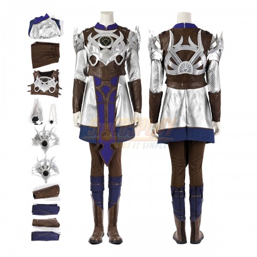 Baldur's Gate 3 Shadowheart Cosplay Costume Leather Suit Top Level