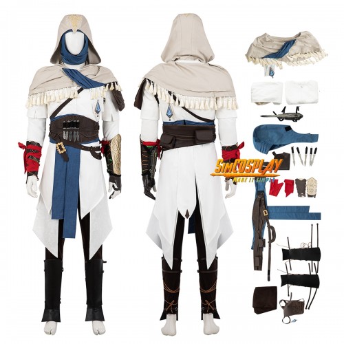 Basim White Cosplay Costume Initiate of Alamut Cosplay Outfit