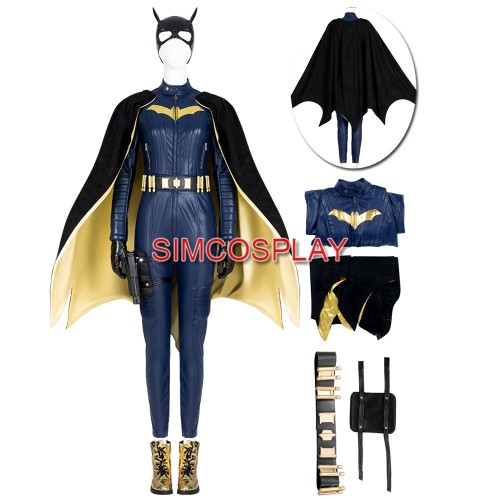 Bat Girls 2022 Barbara Gordon Cosplay Costume Leather Batsuit For Halloween