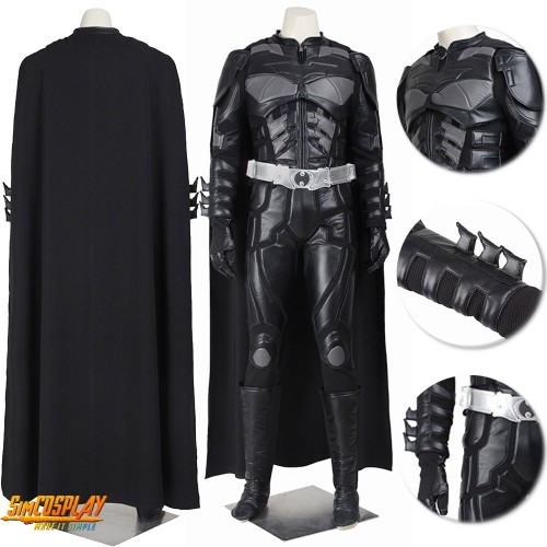 Bruce Wayne Costume Dark Knights Rises Cosplay Suit Top Level