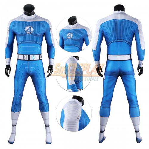 Spandex Printed - Ben Grimm The Thing Cosplay Costume The Fantastic Four Printed Suit
