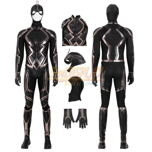 Black Bolt Cosplay Costumes Blackagar Boltagon Leather Suit Comic Edition