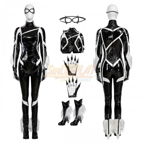 Black Cat Felicia Hardy Leather Costume Spiderman 2 Game Version