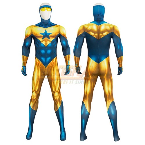 Booster Gold Cosplay Costume Printed Cosplay Suit
