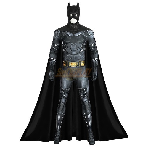 Bruce Wayne Ben Affleck Cosplay Costume Spandex HQ Printed Suit With Mask