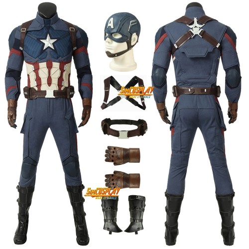 Captain America Cosplay Costume Avengers Endgame Cosplay Suit