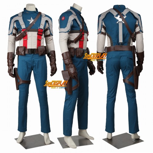 Captain America The First Avenger Cosplay Costume Top Level