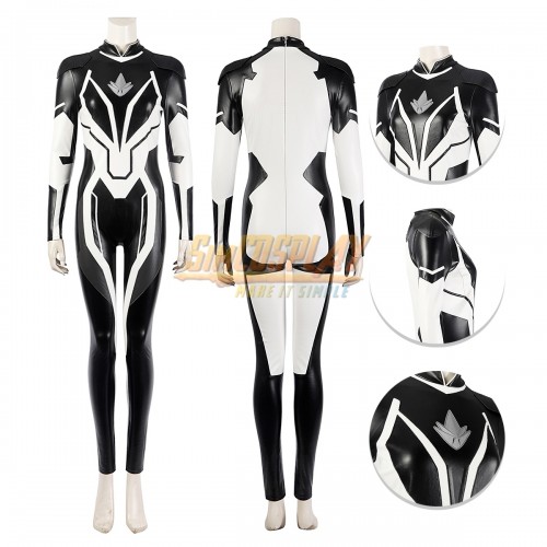 Captain Marvel 2 Monica Rambeau Faux Leather Cosplay Costume