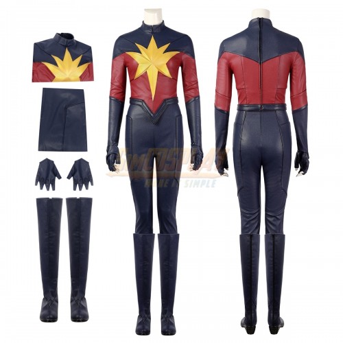 Captain Marvel 2 New Suit Carol Danvers Cosplay Costume