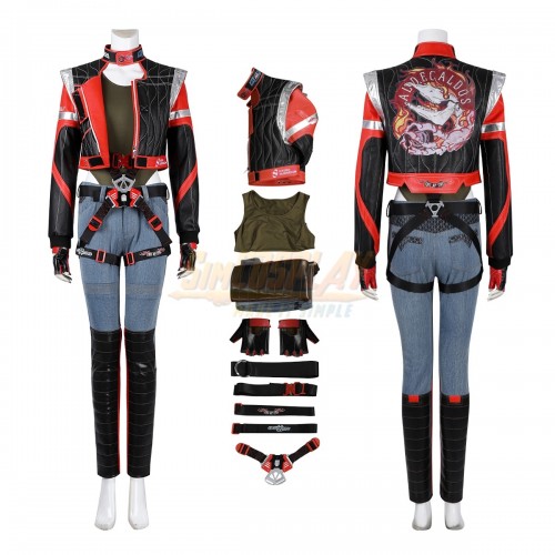 2077 Panam Palmer Cosplay Costume Leather Suit