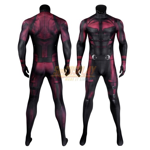 Daredevil Matt Murdock Cosplay Costume Printed Spandex Suit