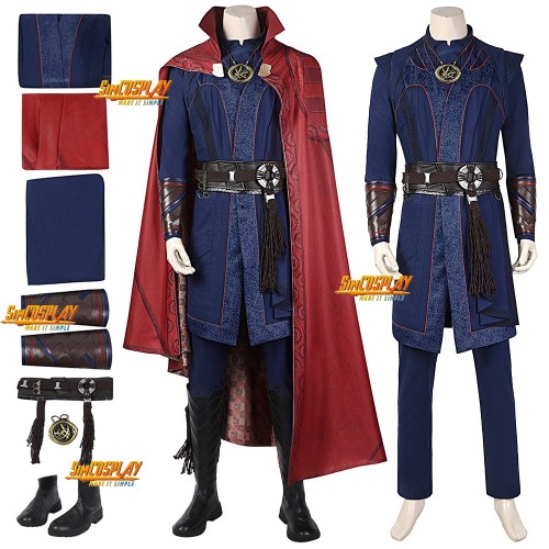 Dark Doctor Strange Multiverse Of Madness Cosplay Costume Full Set Accessories Ver.2