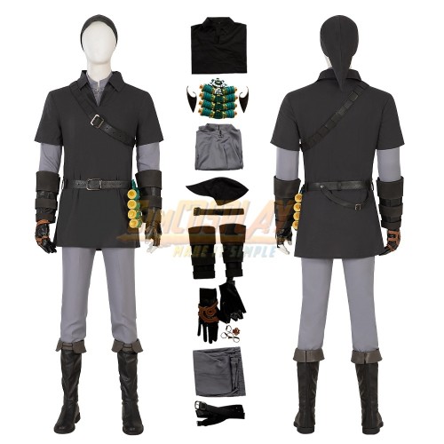 Dark Link Cosplay Costume Zelda Dark Tunic Cosplay Suit