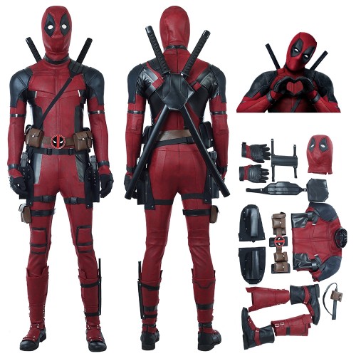 Ready To Ship Male Size XL Deadpool 2 Wade Wilson Cosplay Costume Top Level