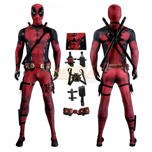 Deadpool Ultra-thin Spandex Printed Cosplay Costume Suit