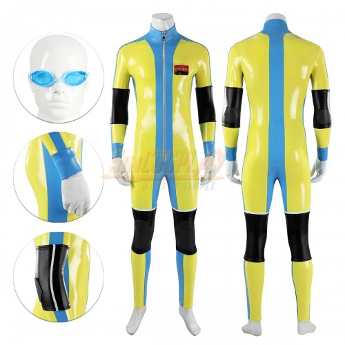 Dispatch Waterboy Cosplay Costume Yellow Leather Suit