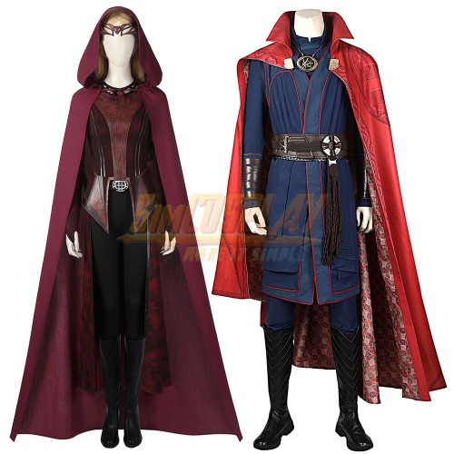 Doctor Strange And Scarlet Witch Multiverse Of Madness Cosplay Costumes
