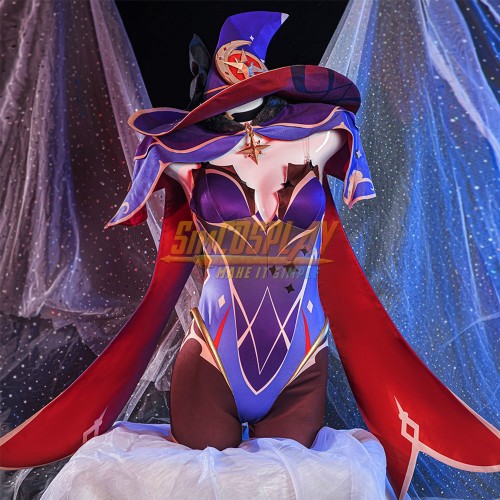 Genshin Impact Mona Cosplay Costume High Detailed Cosplay Suit