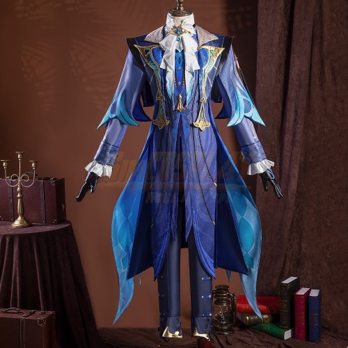 Genshin Impact Neuvillette Cosplay Costume Suit 2023