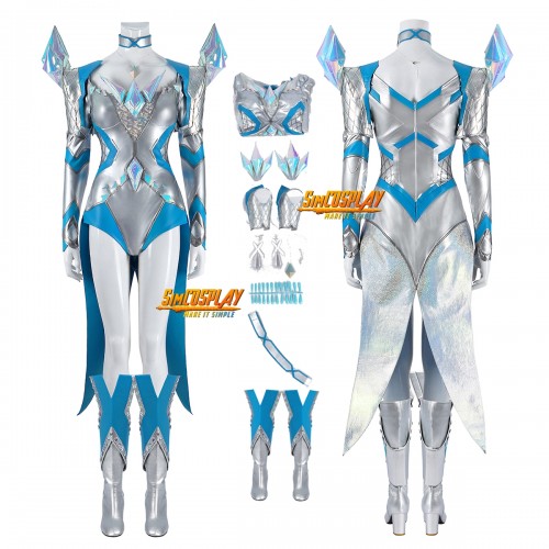  Ver.2 - Emma Frost Cosplay Costume Marvel Rivals White Queen Suit