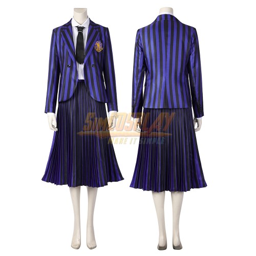 Enid Sinclair Nevermore Academy Uniform Cosplay Costumes