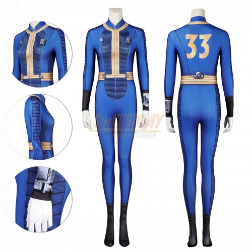 Female Lucy Blue Cosplay Costume Uniform Printed Spandex Suit