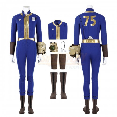 Female Vault Jumpsuit No. 75 Sheltersuit Cosplay Costume