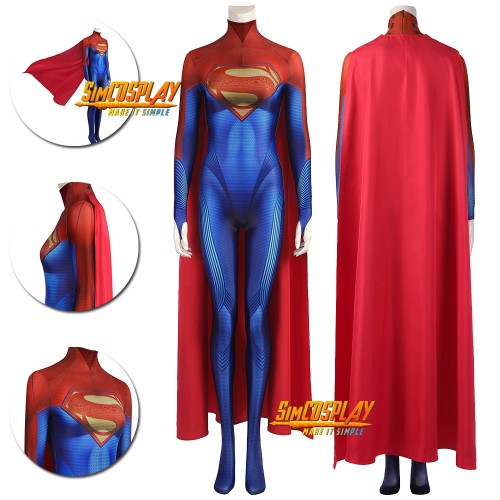 Flashpoint Supergirl Cosplay Costumes Kara Zor-El Dress Up Suit