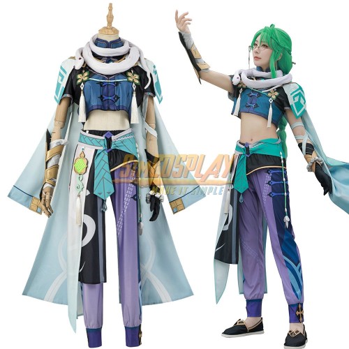 Genshin Impact Baizhu Cosplay Dress Up Costumes Top Level