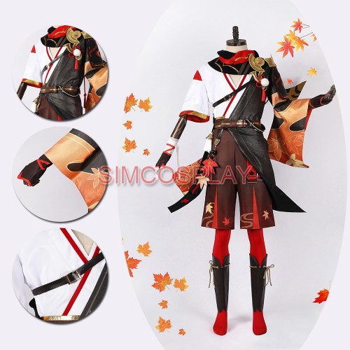 Genshin Impact Kazuha Cosplay Costume Full Set Of Cosplay Accessories