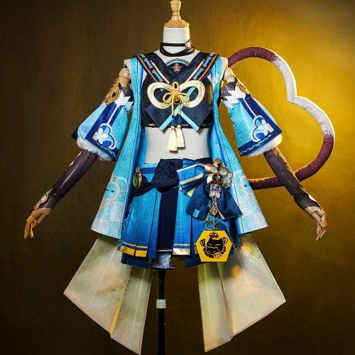 Genshin Impact Kirara Costume For Cosplay With Wig Hard Core Edition