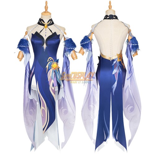 Genshin Ningguang Orchid's Evening Gown New Skin Cosplay Costume Dress