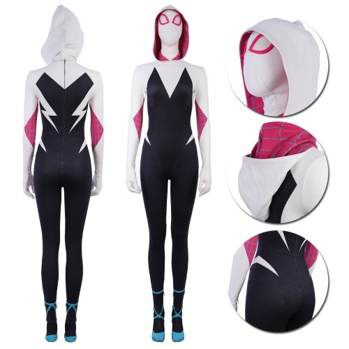 [READY TO SHIP ] Size S Gwen Stacy Suit Cosplay Costume Spider Man Into The Spider Verse Edition