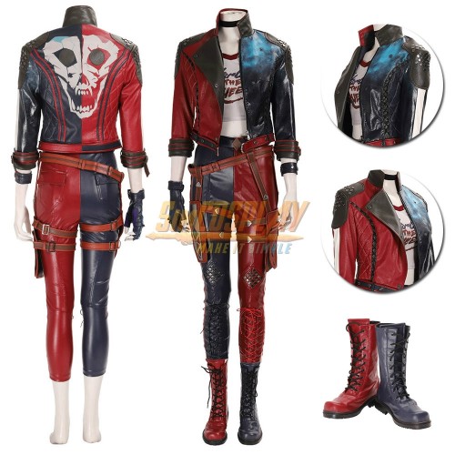 Harley Quinn Cosplay Costumes Suicide Squad Kill the Justice League Edition Cosplay Suit Top Level