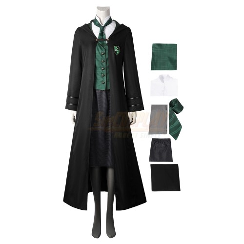 Hogwarts Legacy Slytherin House Cosplay School Uniform For Females