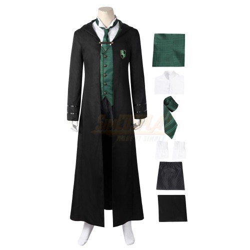 Hogwarts Legacy Slytherin House Cosplay School Uniform For Males