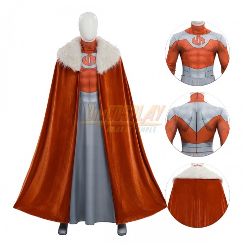 Invincible S4 Thragg Cosplay Costume Complex Suit With Cape